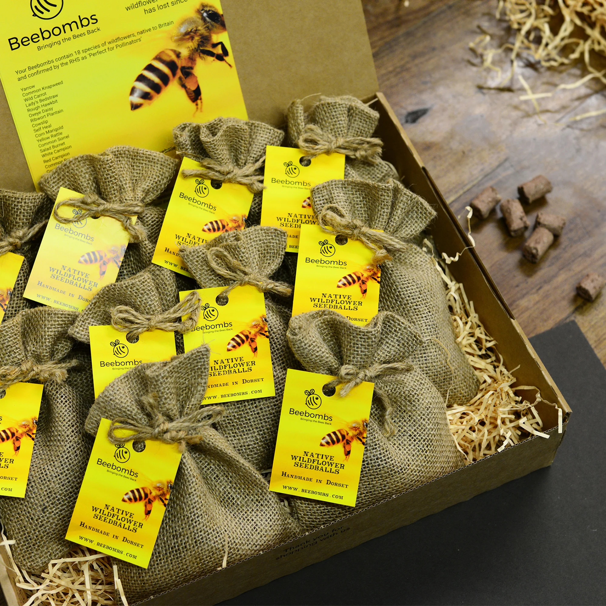 Beebombs as wedding favours — Beebombs